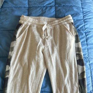 Vintage Havana joggers with knitted camo detail